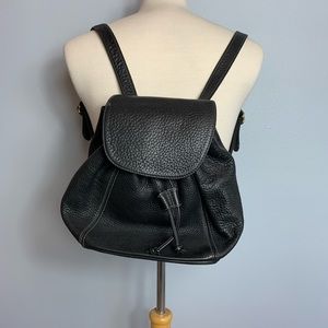coach pebble leather backpack